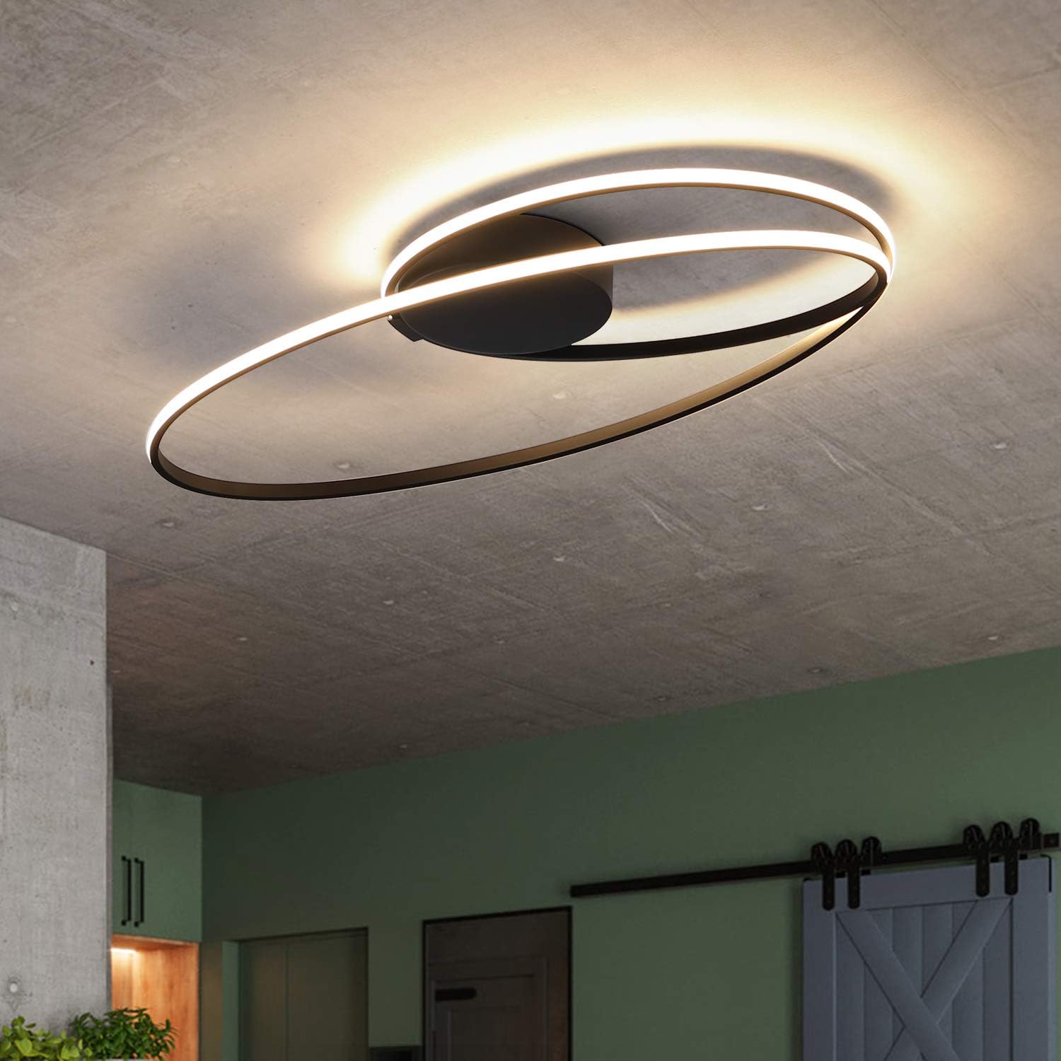 NETTLIFE LED - taklampa, för vardagsrum, 36W, vardagsrumslampa, för sovrum, 3000K, varmvit