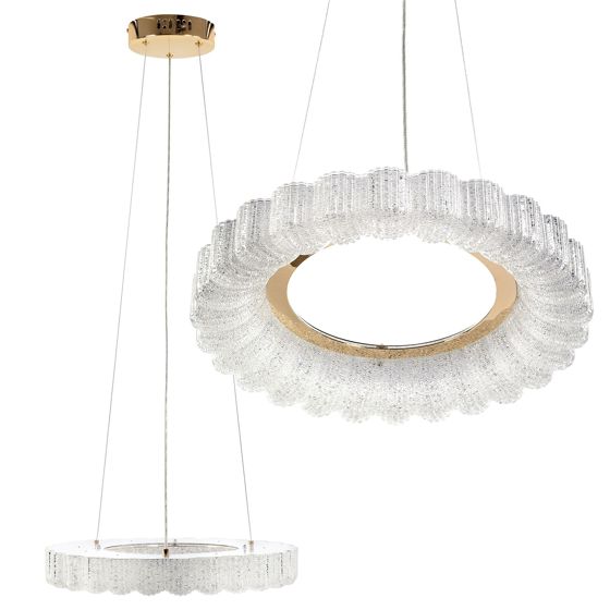 TOOLIGHT hängande taklampa LED MS018-CP 40CM Roséguld 40x40x5,5cm