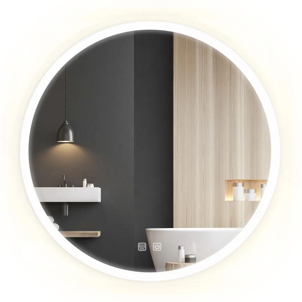 REA spegel LED FFJ 50cm Vit 2x50x50cm