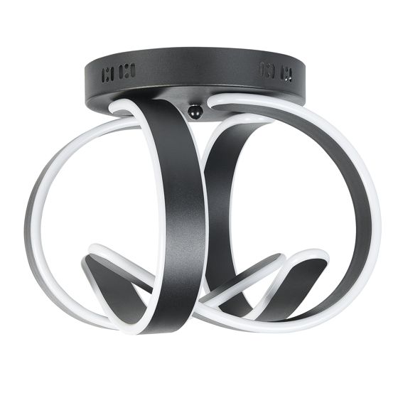 LED-taklampa NURA Metall Svart