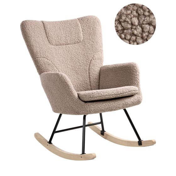 Gungstol SANDVE Bouclé Taupe