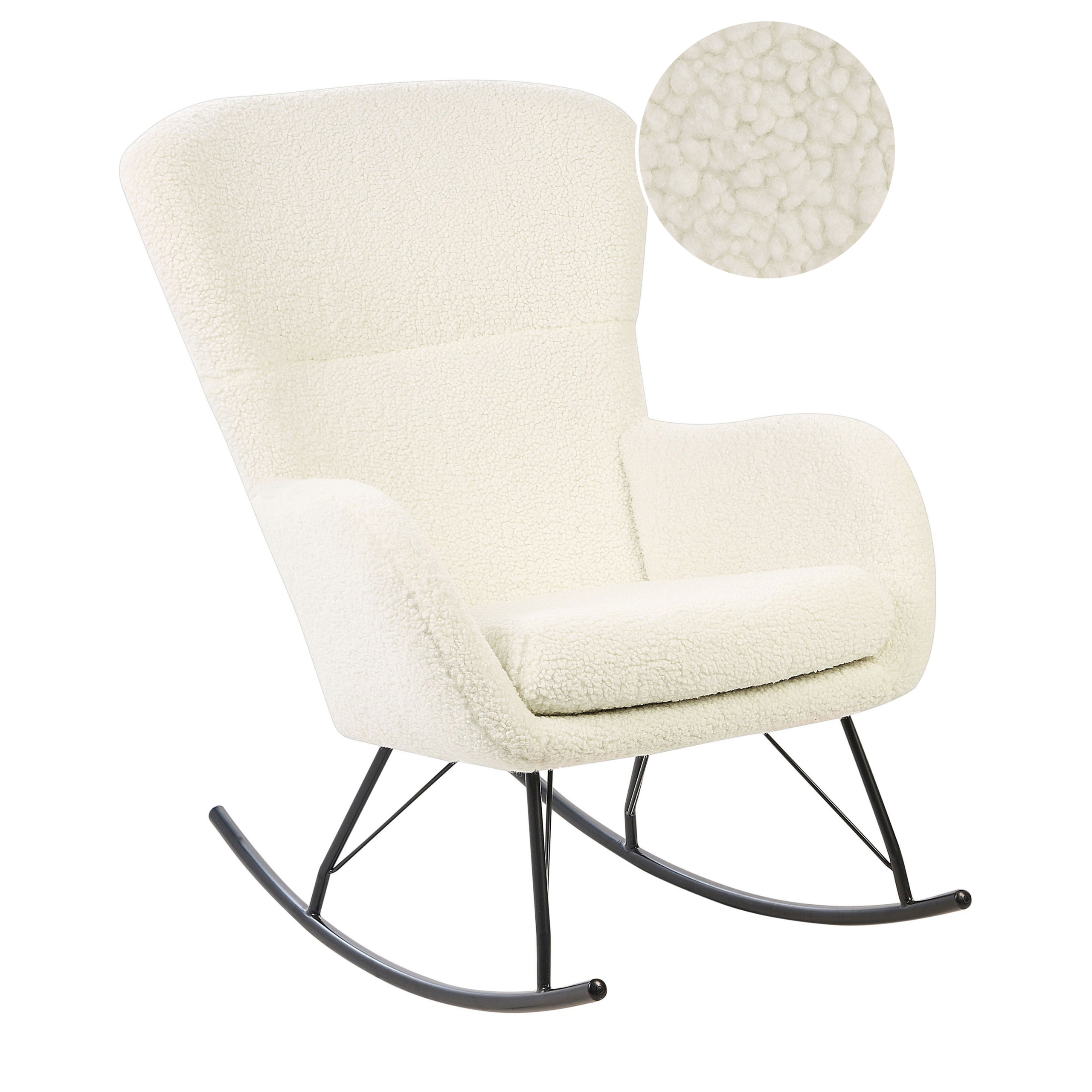 Gungstol ANASET Bouclé Ljusbeige