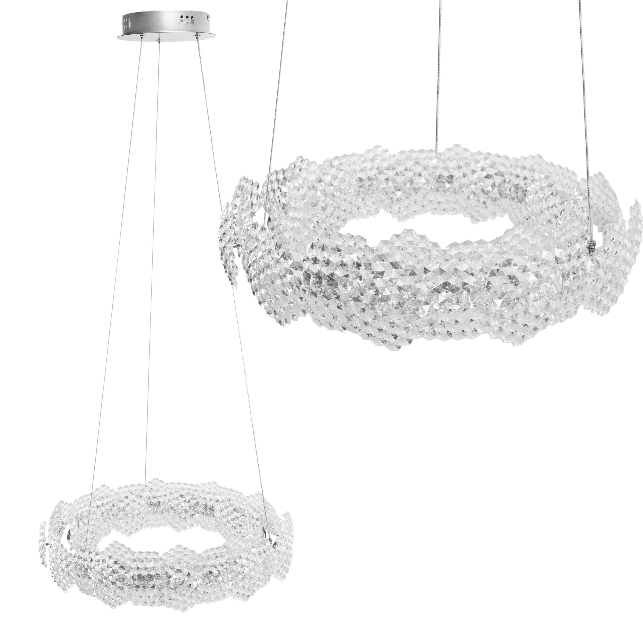 TOOLIGHT hängande taklampa MS016-CP 47CM LED Krom 47x47x10cm