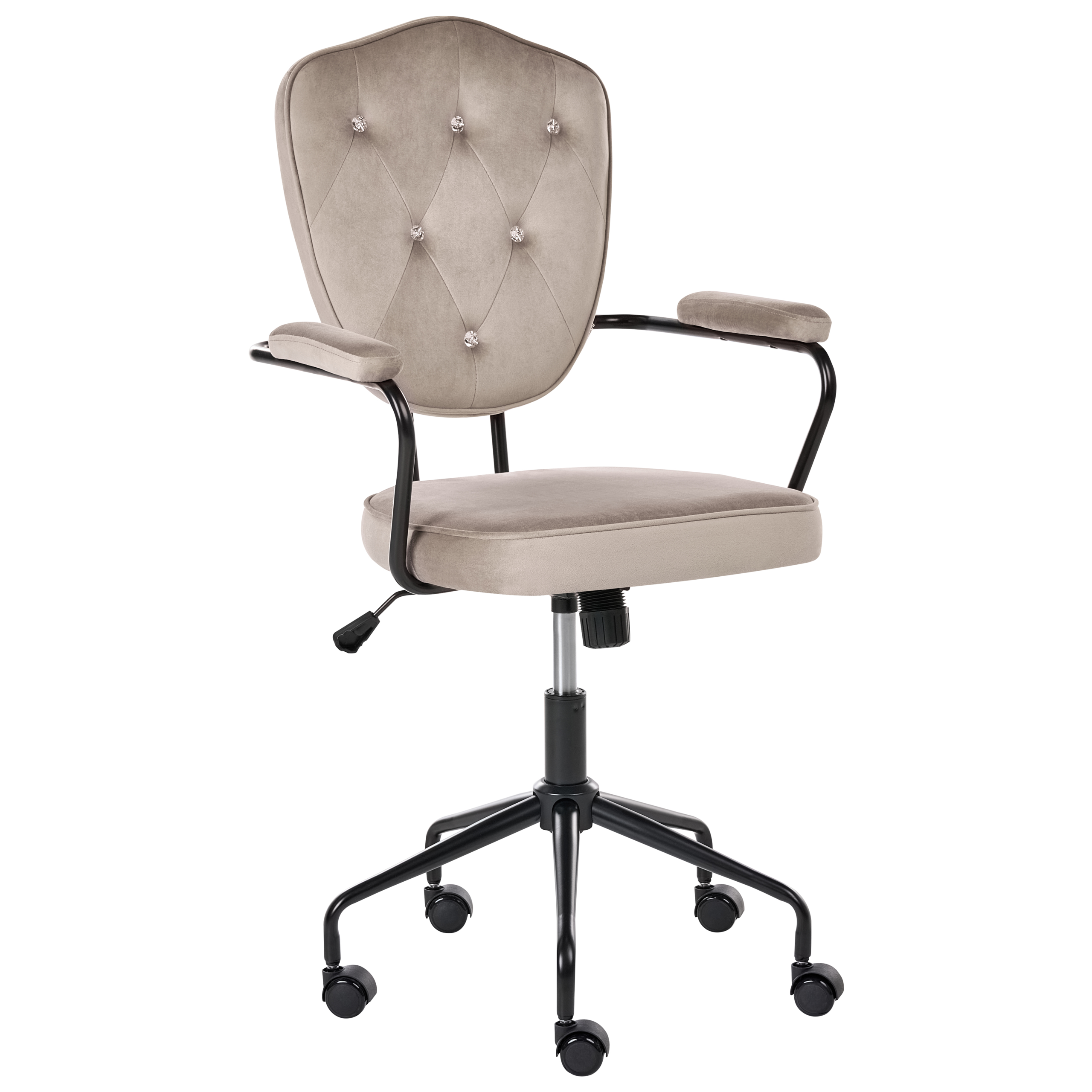 Skrivbordsstol VELISSE Sammet Taupe