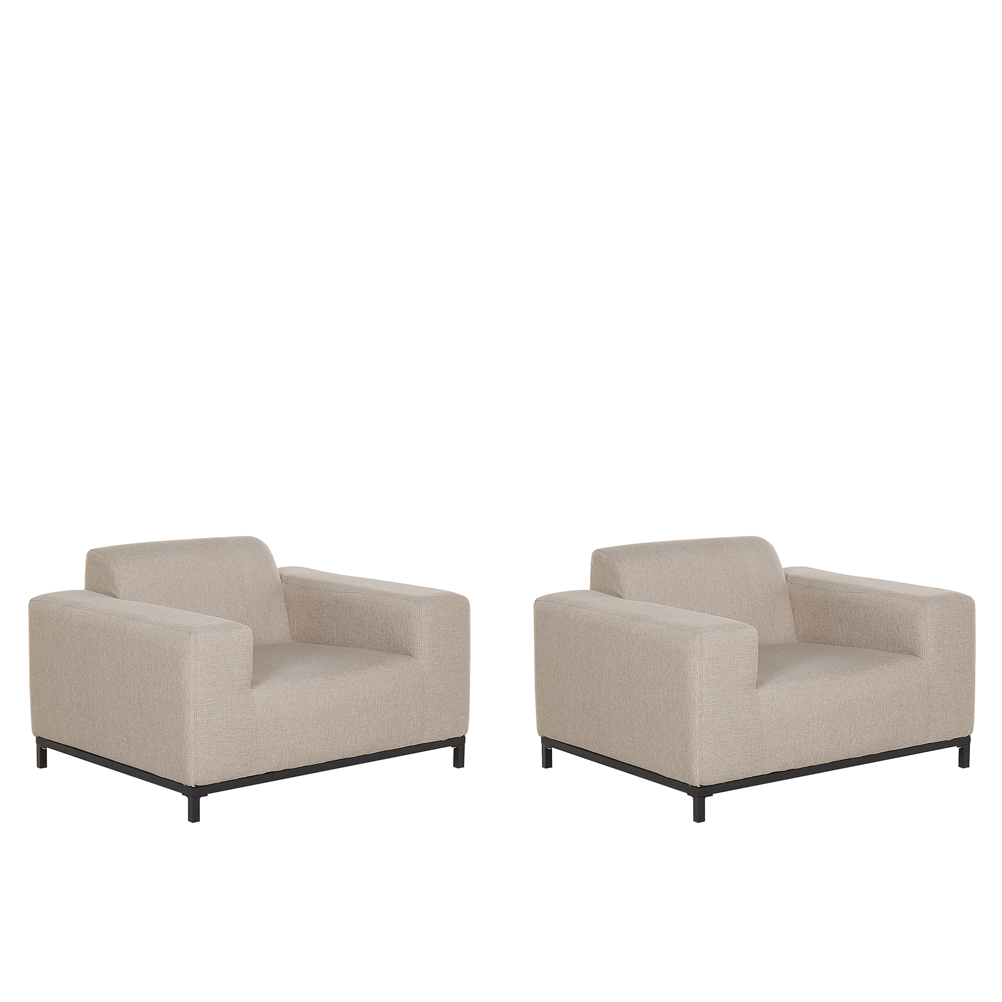 Set med 2 fåtöljer ROVIGO Beige