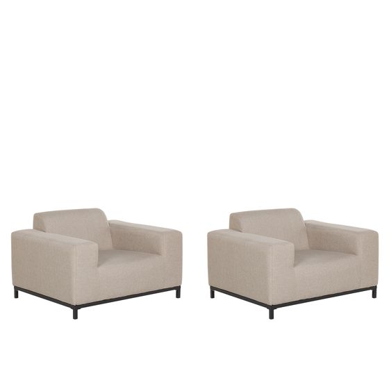 Set med 2 fåtöljer ROVIGO Beige