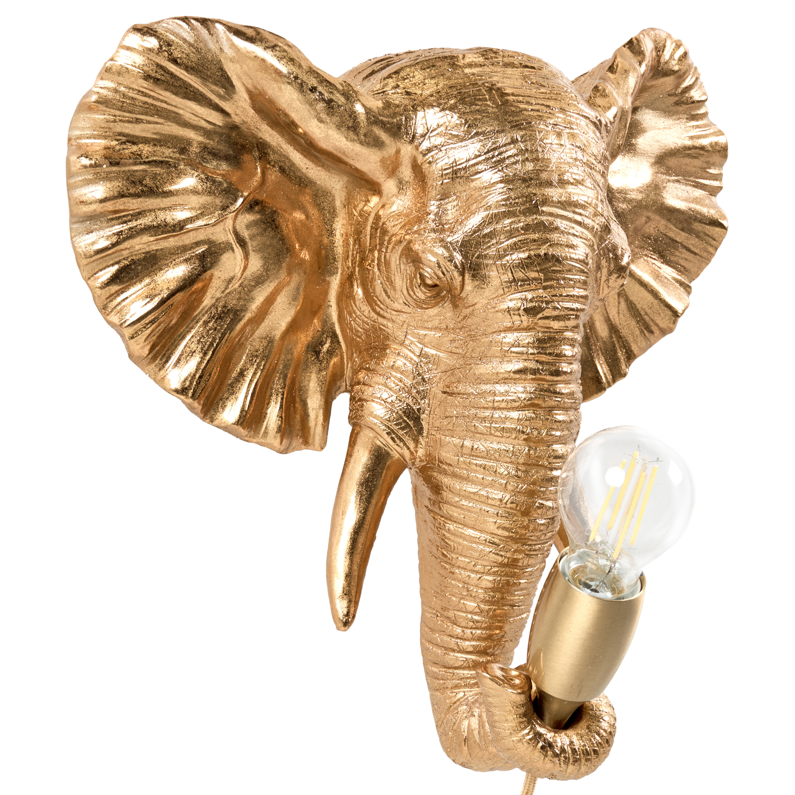 Vägglampa Elefant ELEPHANTI Guld