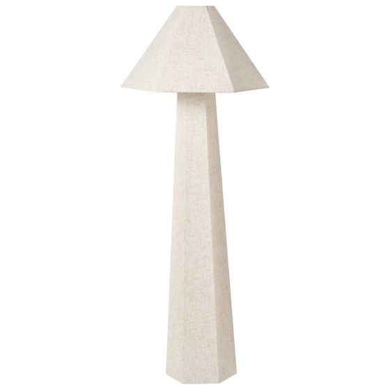 Golvlampa DEMBI Konstlinne Ljusbeige