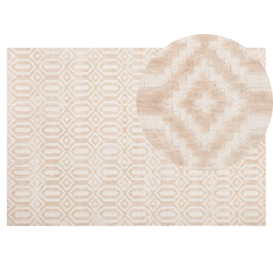 Matta ADATEPE Beige 140 x 200 cm Viskos