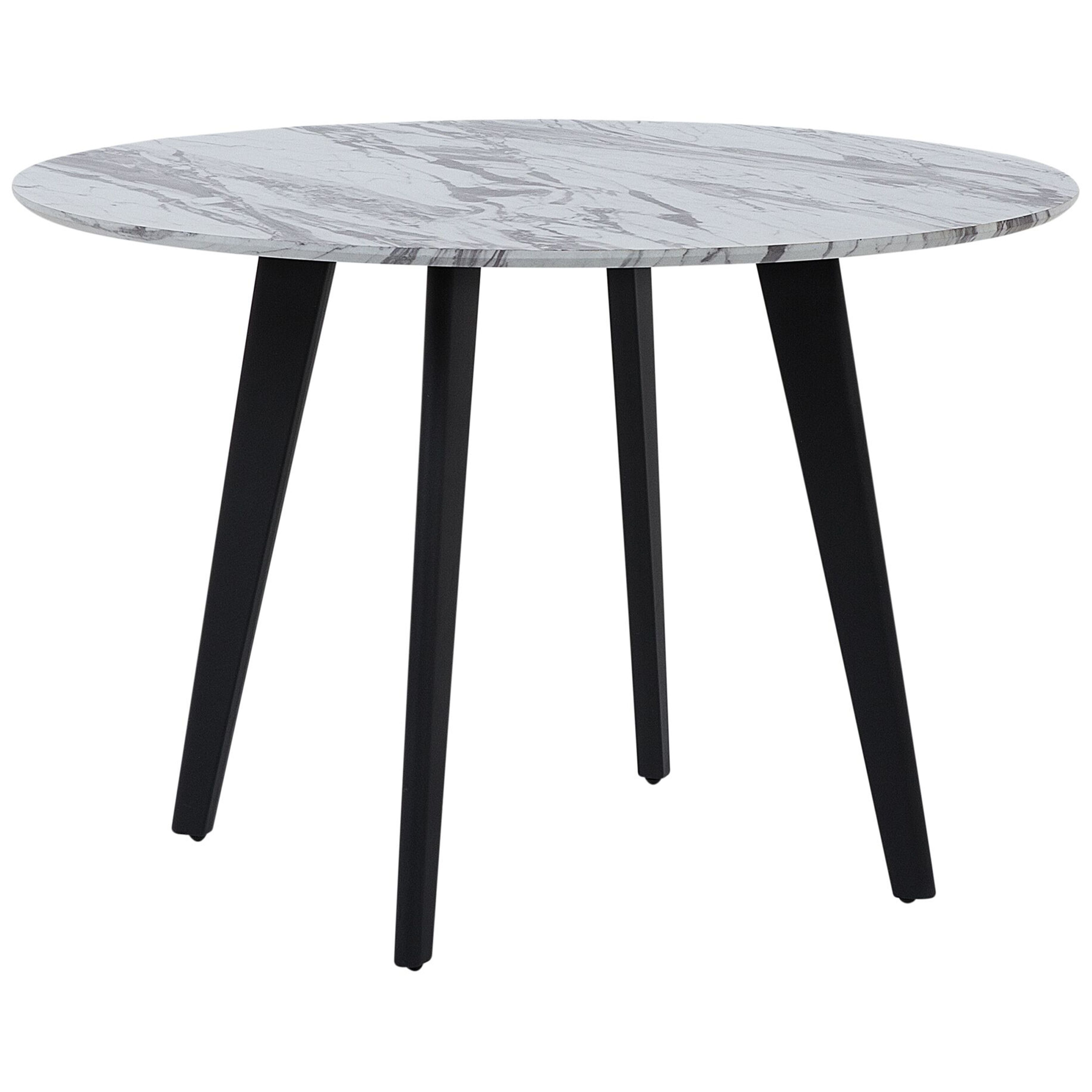 Matbord MOSBY Vit marmor 110 cm 110 cm