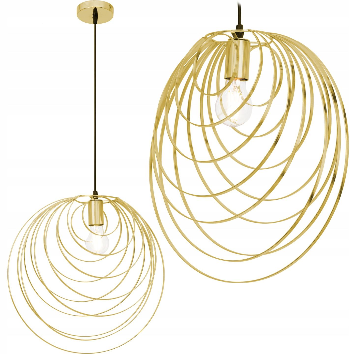 TOOLIGHT hängande taklampa APP428-1CP Guld 39x40,5x39cm