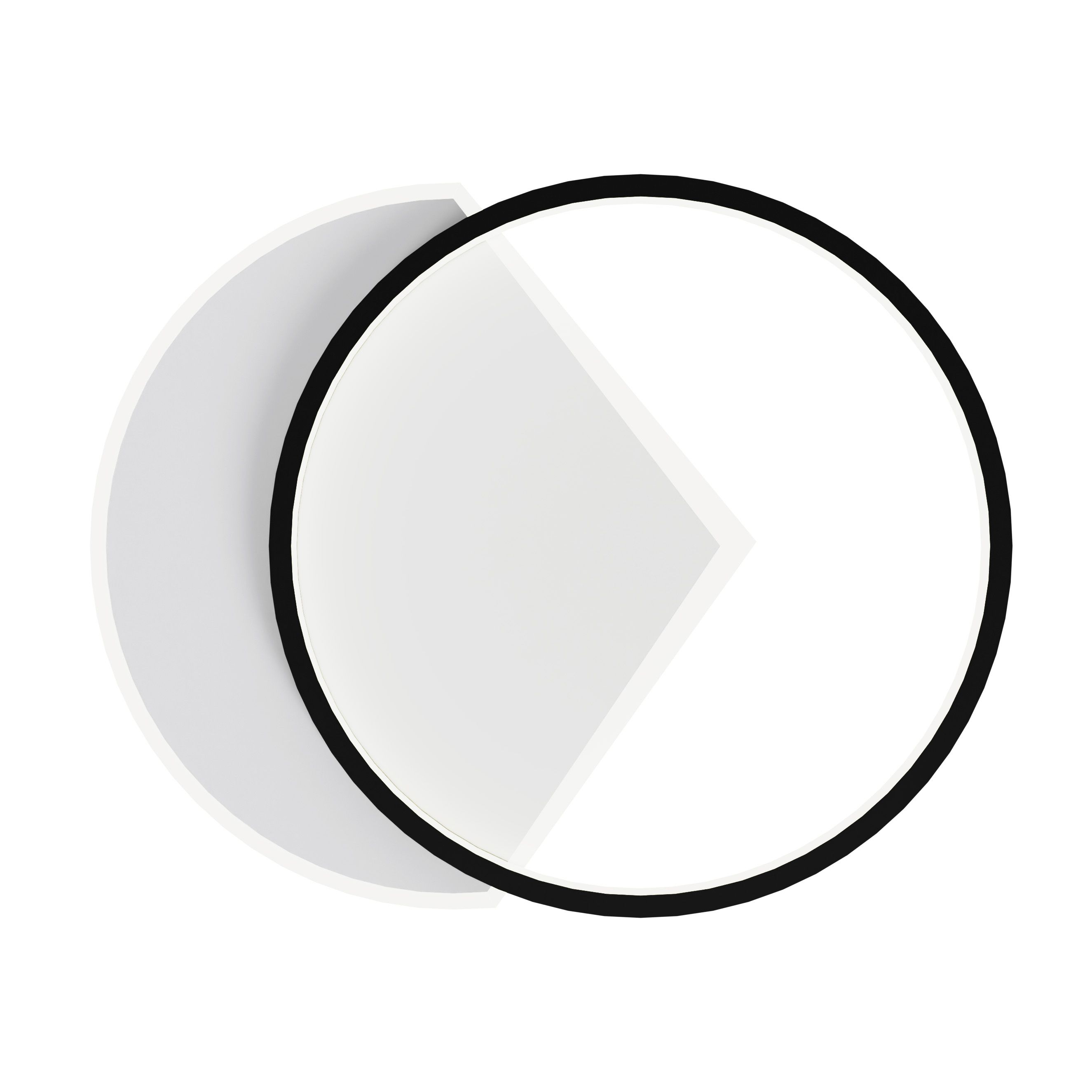TOOLIGHT vägglampa LHJ077-C 50cm LED Vit/Svart 50x40x20cm