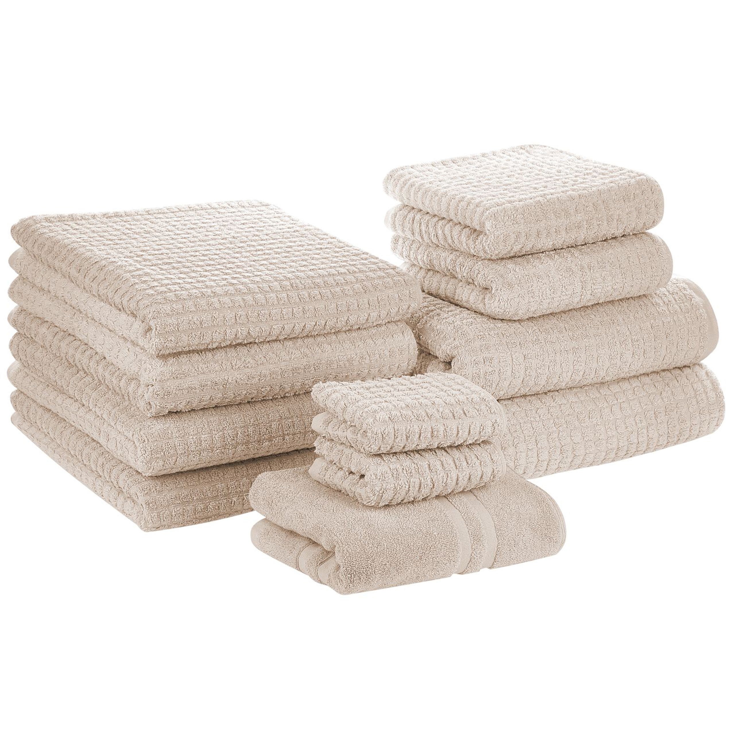 Set med 11 handdukar ATAI Bomull Beige