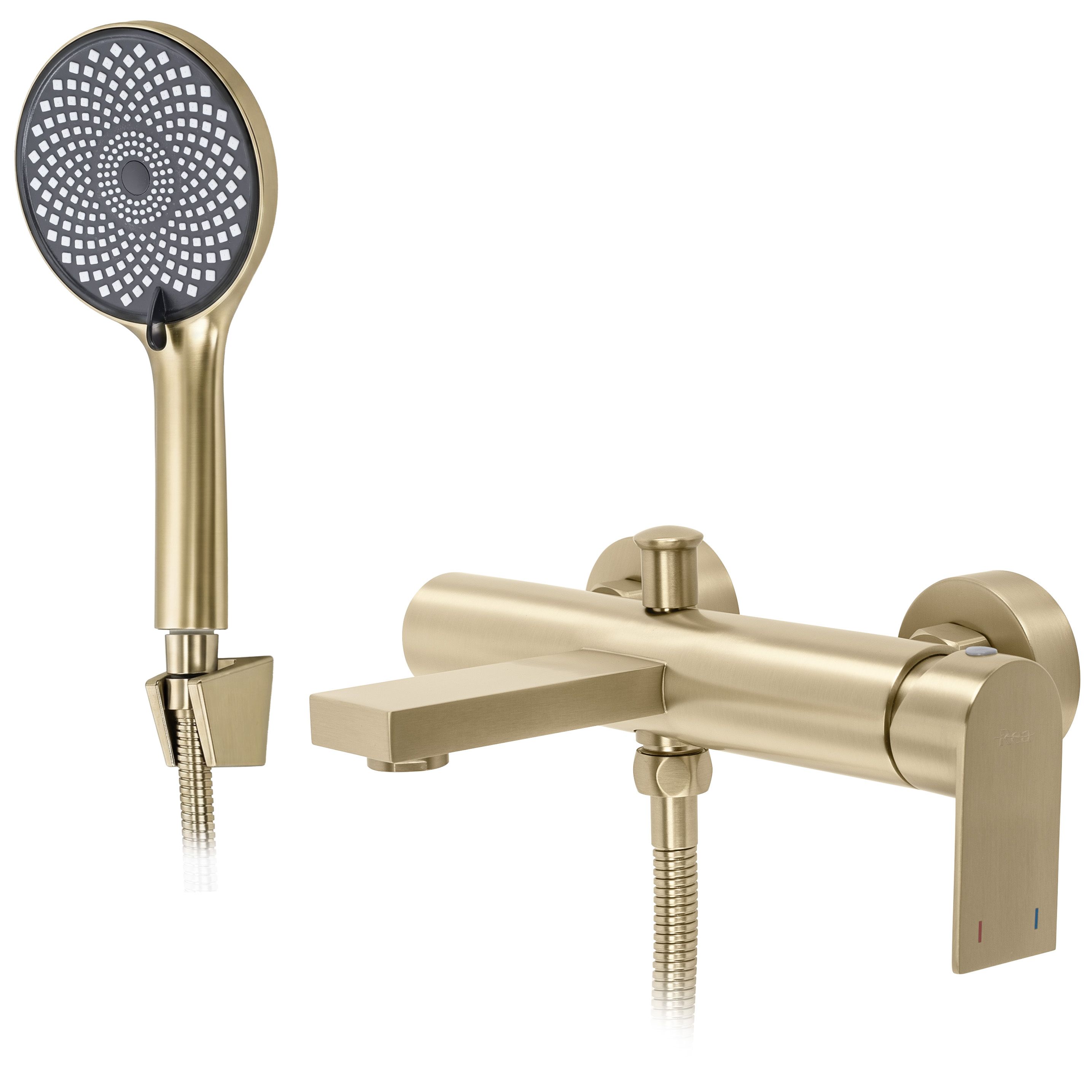 REA Badkarsblandare Hunter Borstat Guld, 22,5x15x6cm