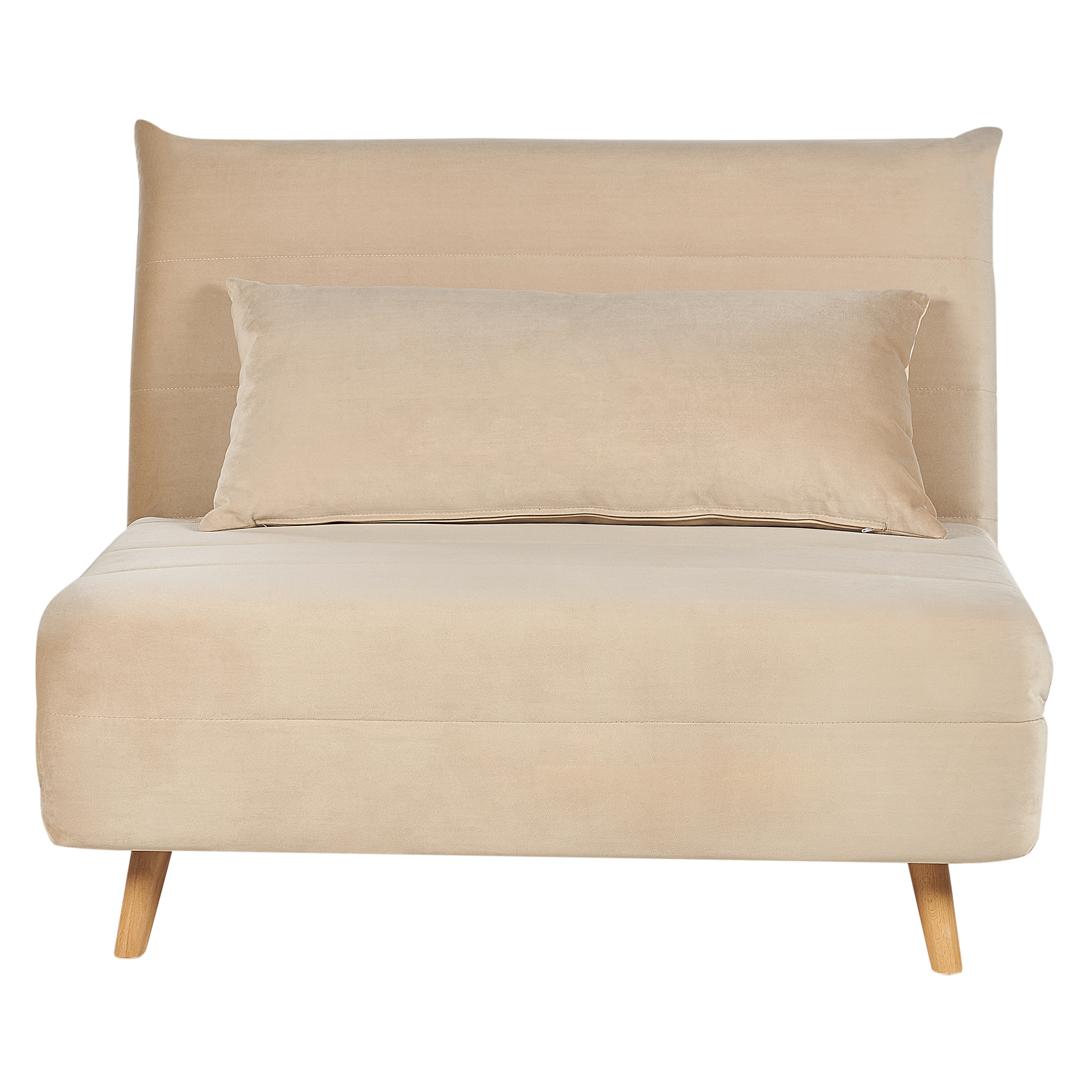 Enkel bäddsoffa SETTEN Sammet Beige