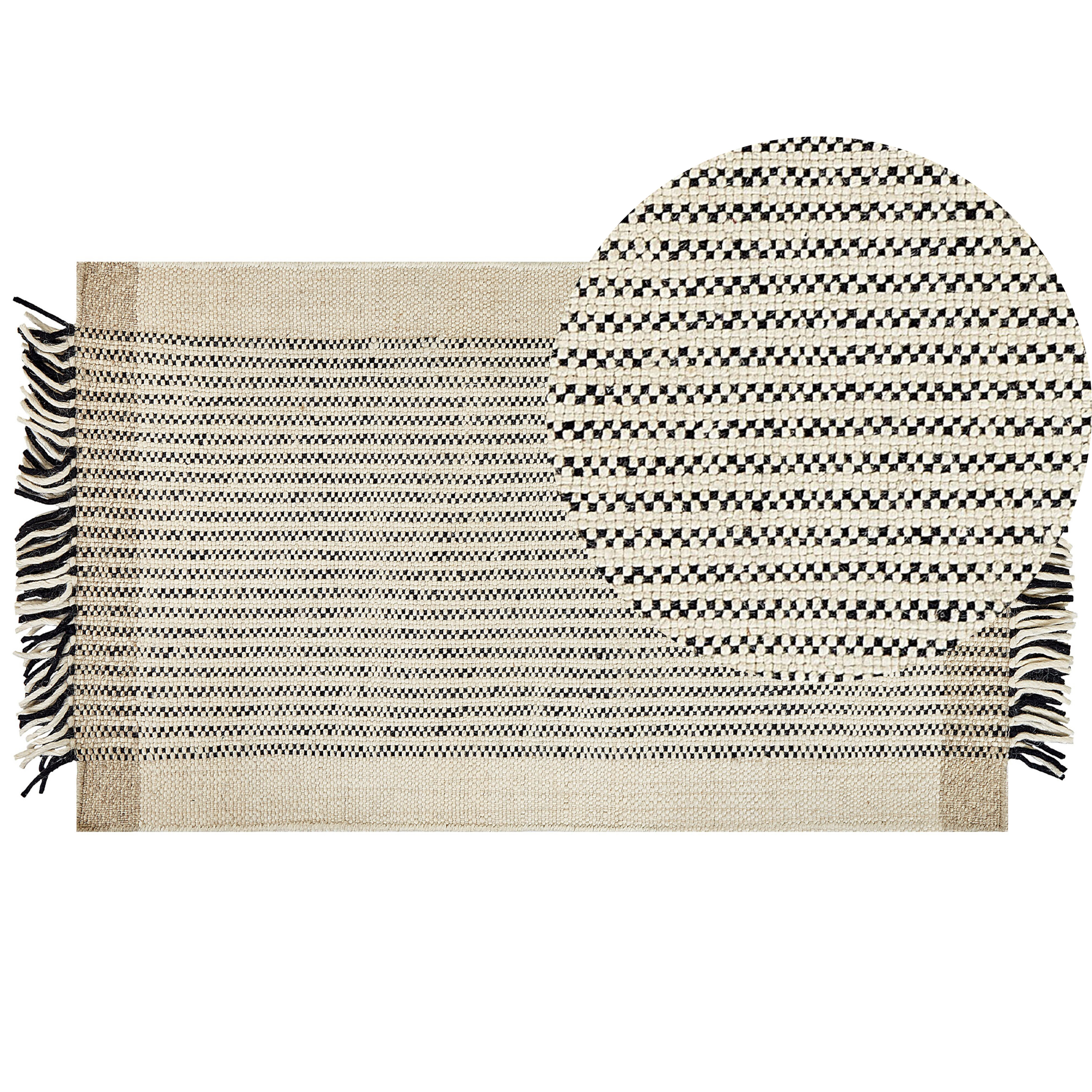 Matta DIVARLI Beige 80 x 150 cm Ull