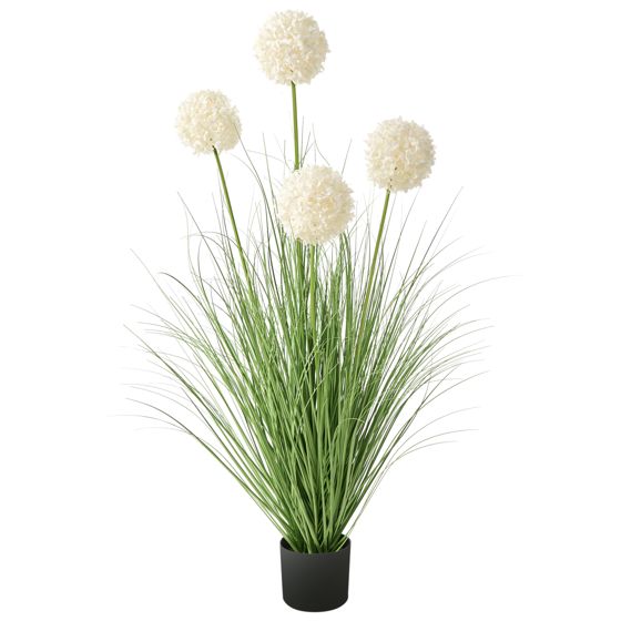 Konstgjord växt SNOWBALL BUSH 120 cm Vit