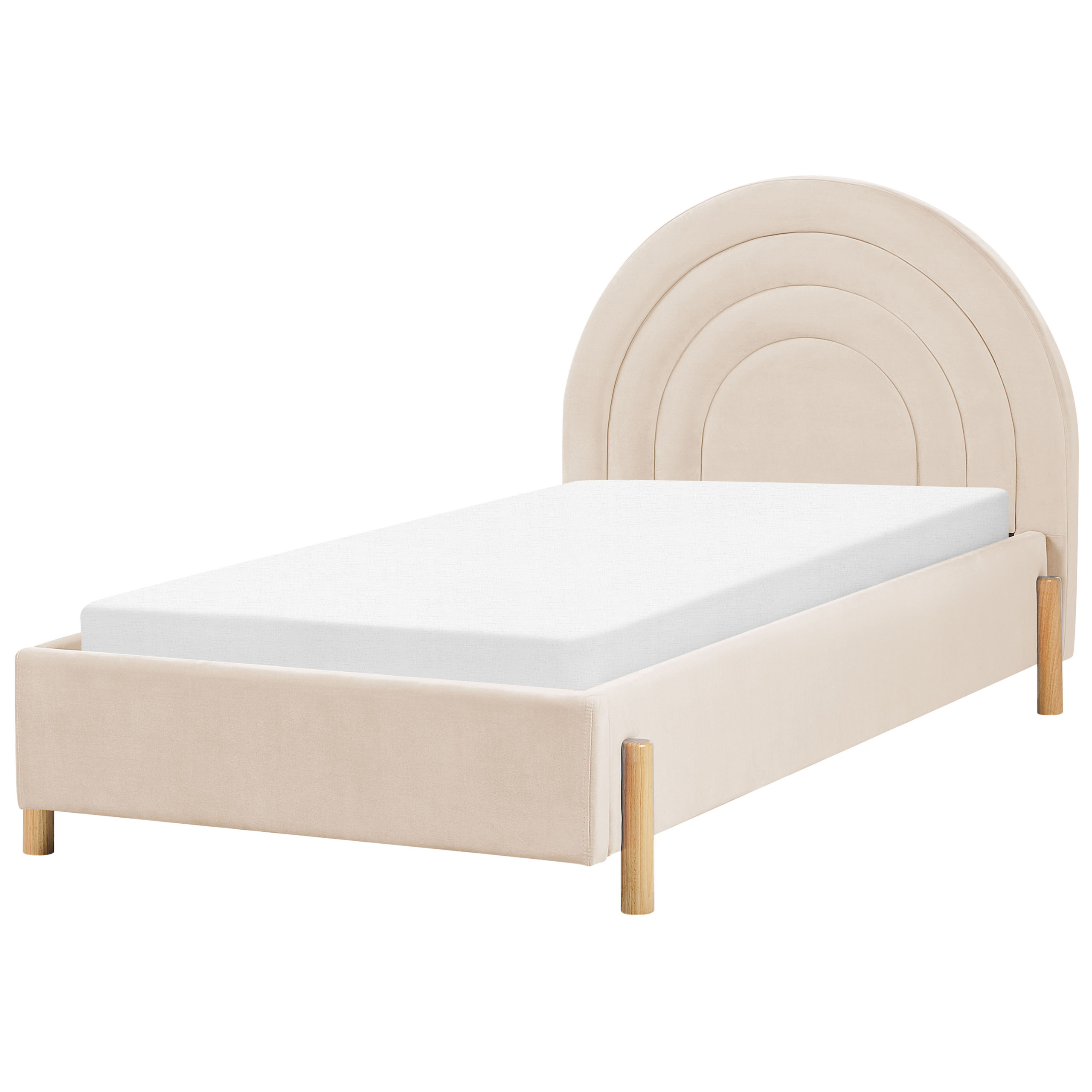Barnsäng Sammet ANET 90 x 200 cm Beige