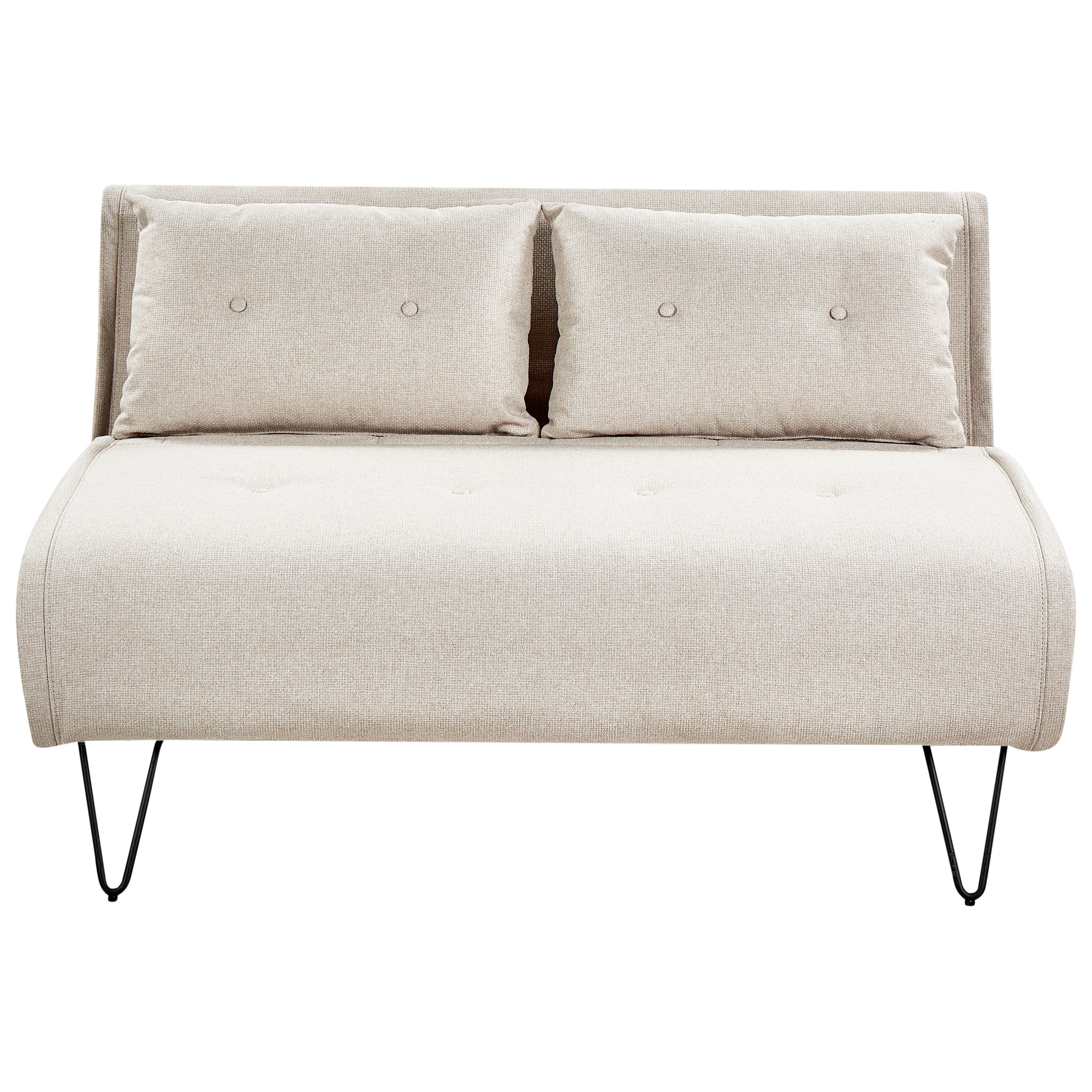 Bäddsoffa 2-sits VESTFOLD Ljusbeige