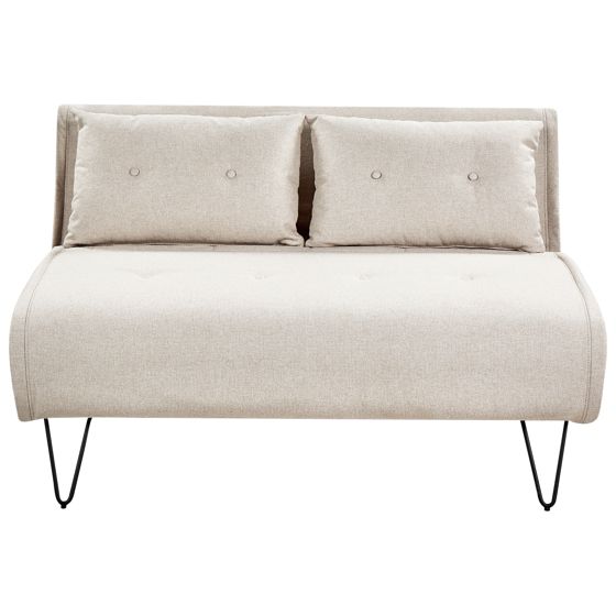 Bäddsoffa 2-sits VESTFOLD Ljusbeige