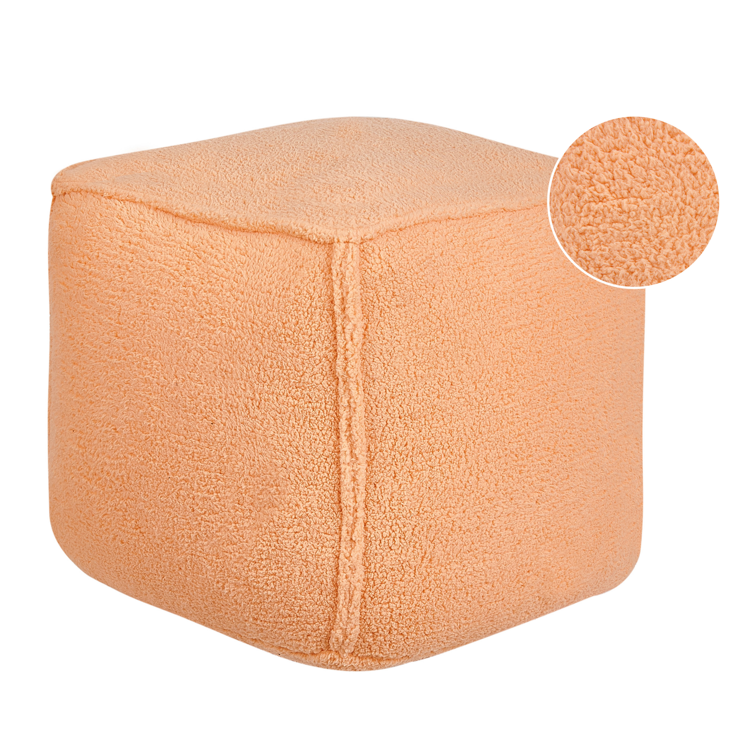 Sittpuff ALIPUR Bouclé Orange