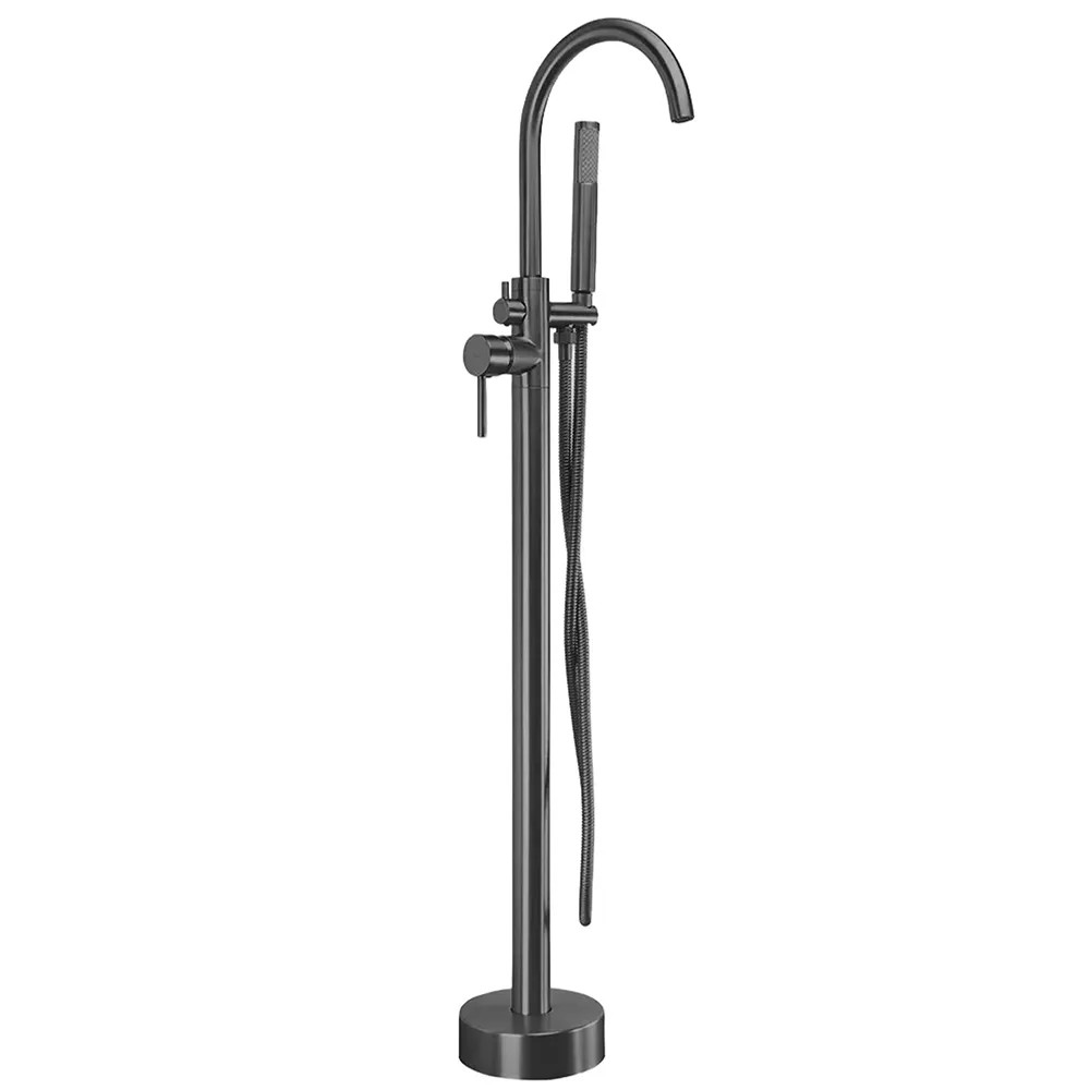 REA Golvmonterad Badkarsblandare lungo Titan, 26x20,5x110,5cm