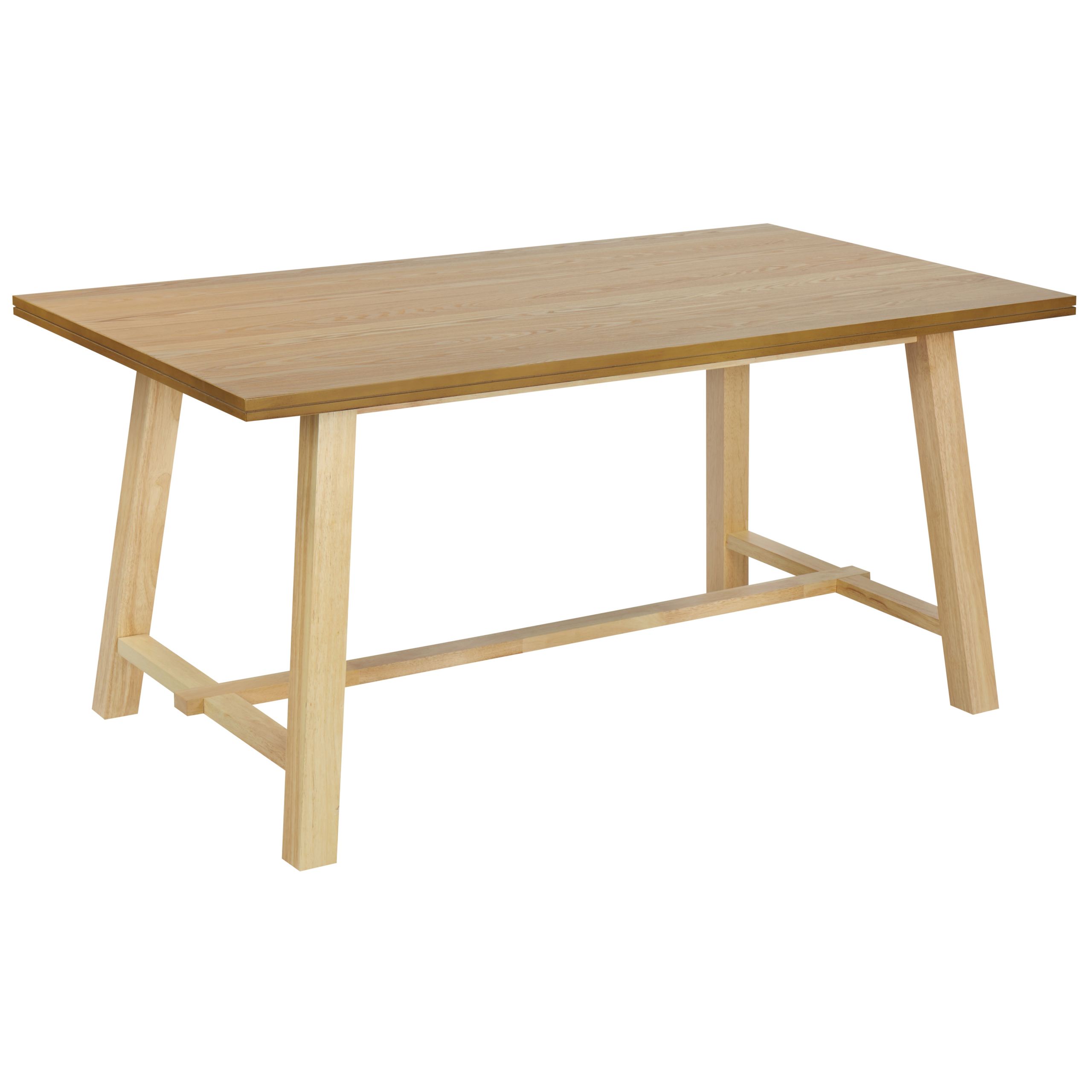 Matbord BARNES Naturlig askfanér 160 cm 90 cm