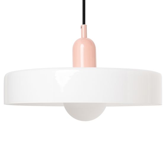 Pendellampa PAALA Glas Vit