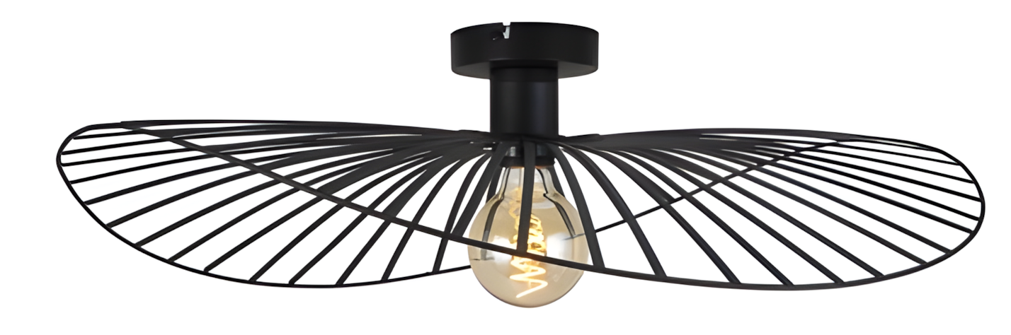 TOOLIGHT taklampa APP1843-1CP Svart 61x61x18cm
