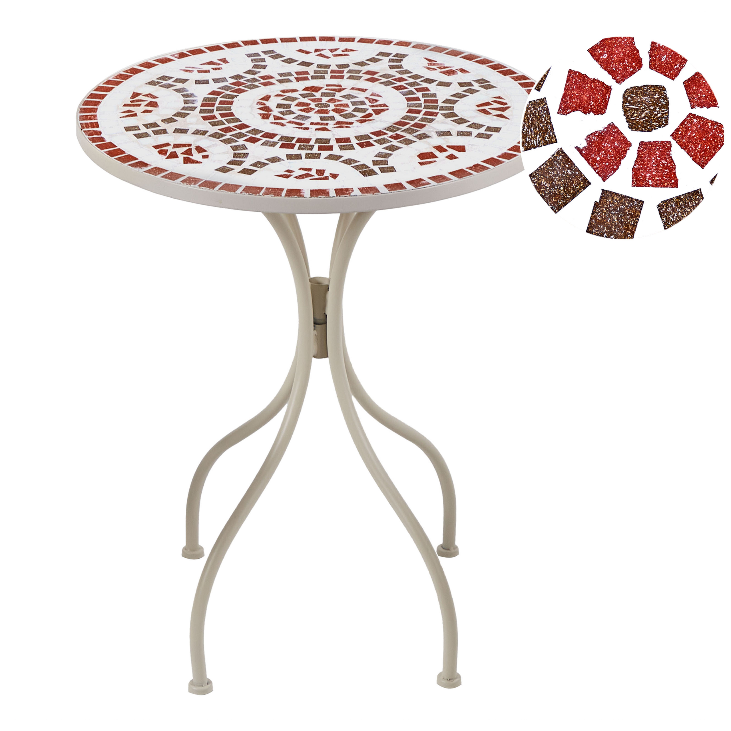 Bistrobord SPELLO 60 cm 60 cm Vit