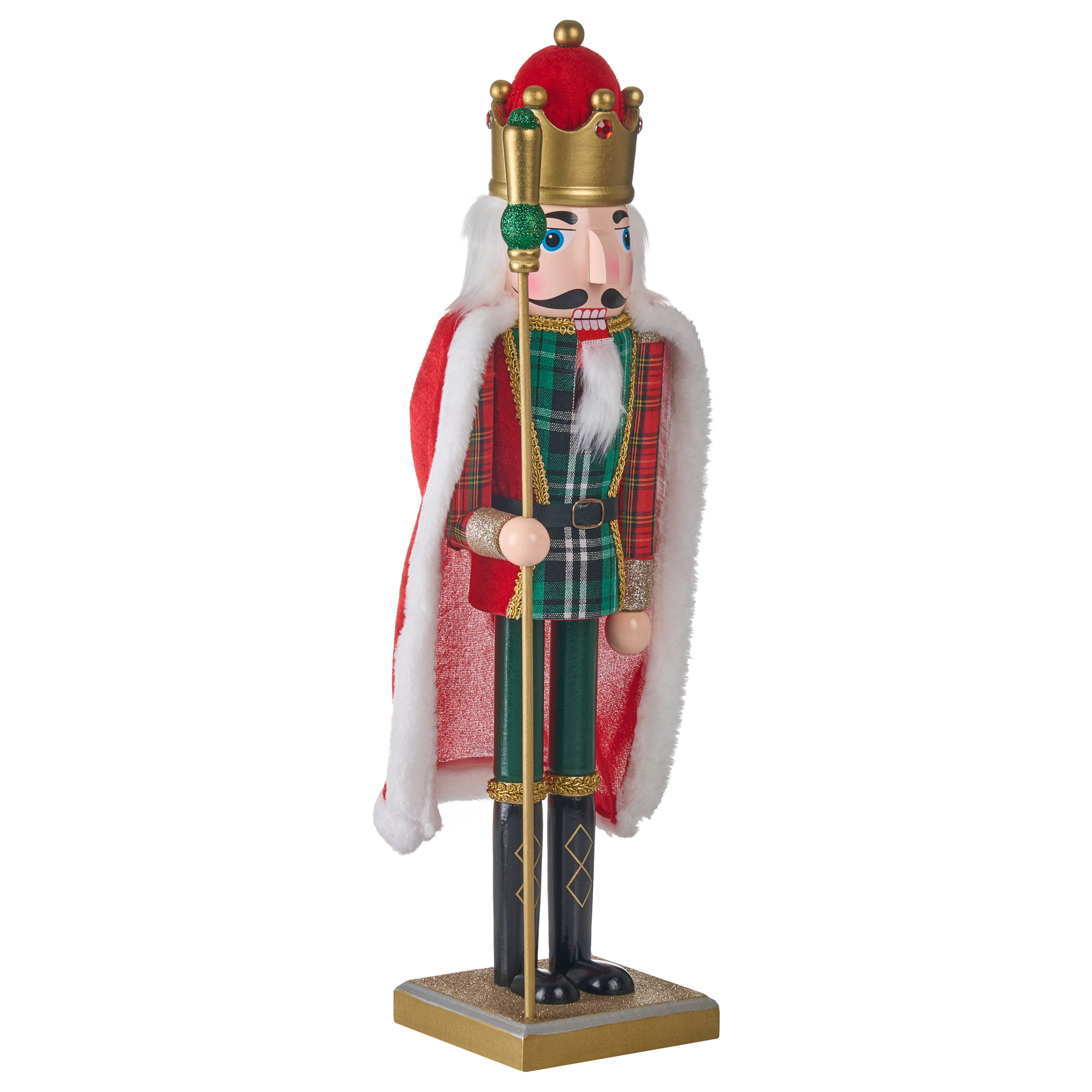 Prydnadsfigur HALLSJON 50 cm Nötknäckare Röd/grön