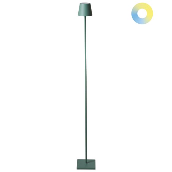 Trådlös LED-golvlampa GAVARRESA med dimmer Metall Grön
