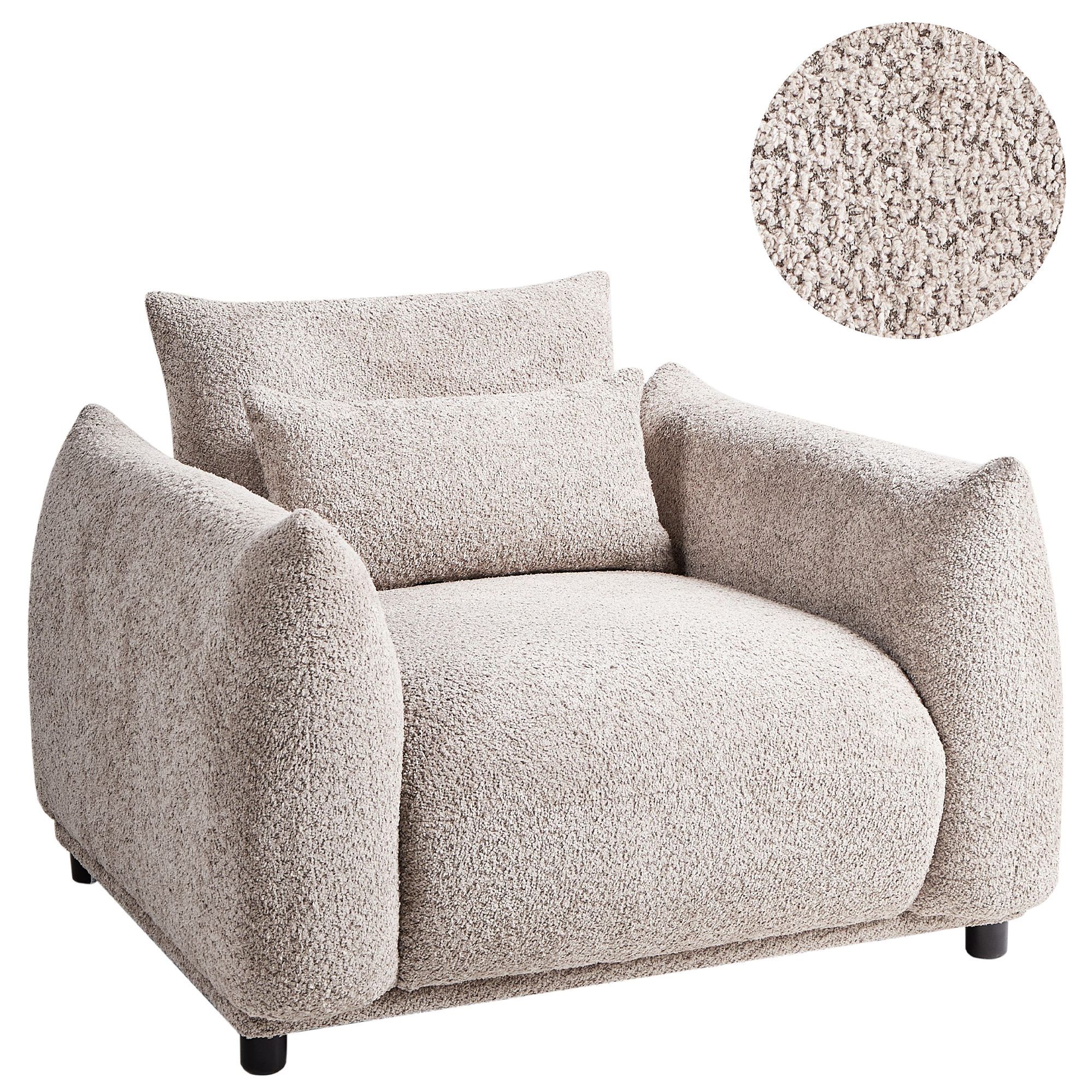 Fåtölj JAMSA Bouclé Taupe