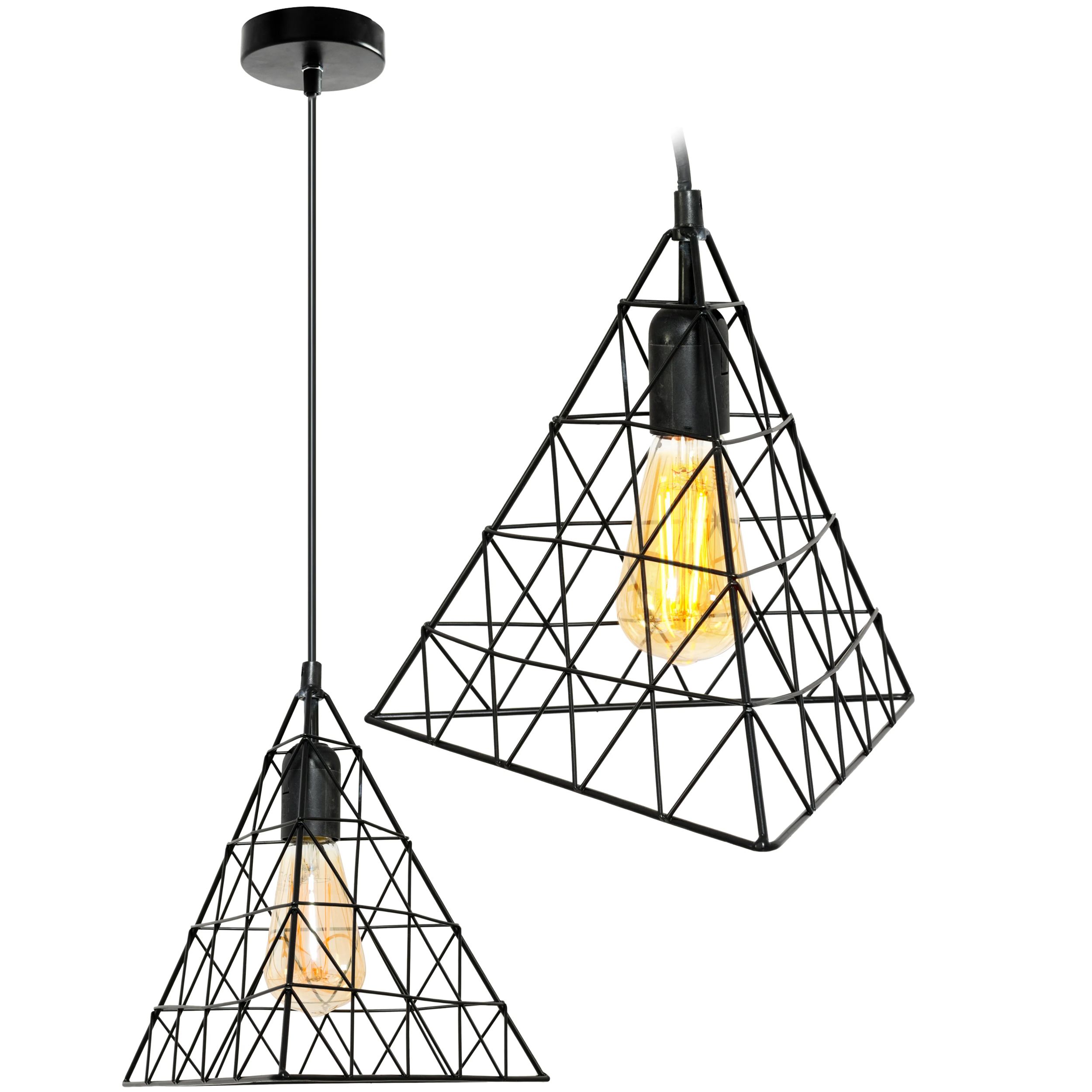 TOOLIGHT hängande taklampa LH2058 Svart 28x28x95cm