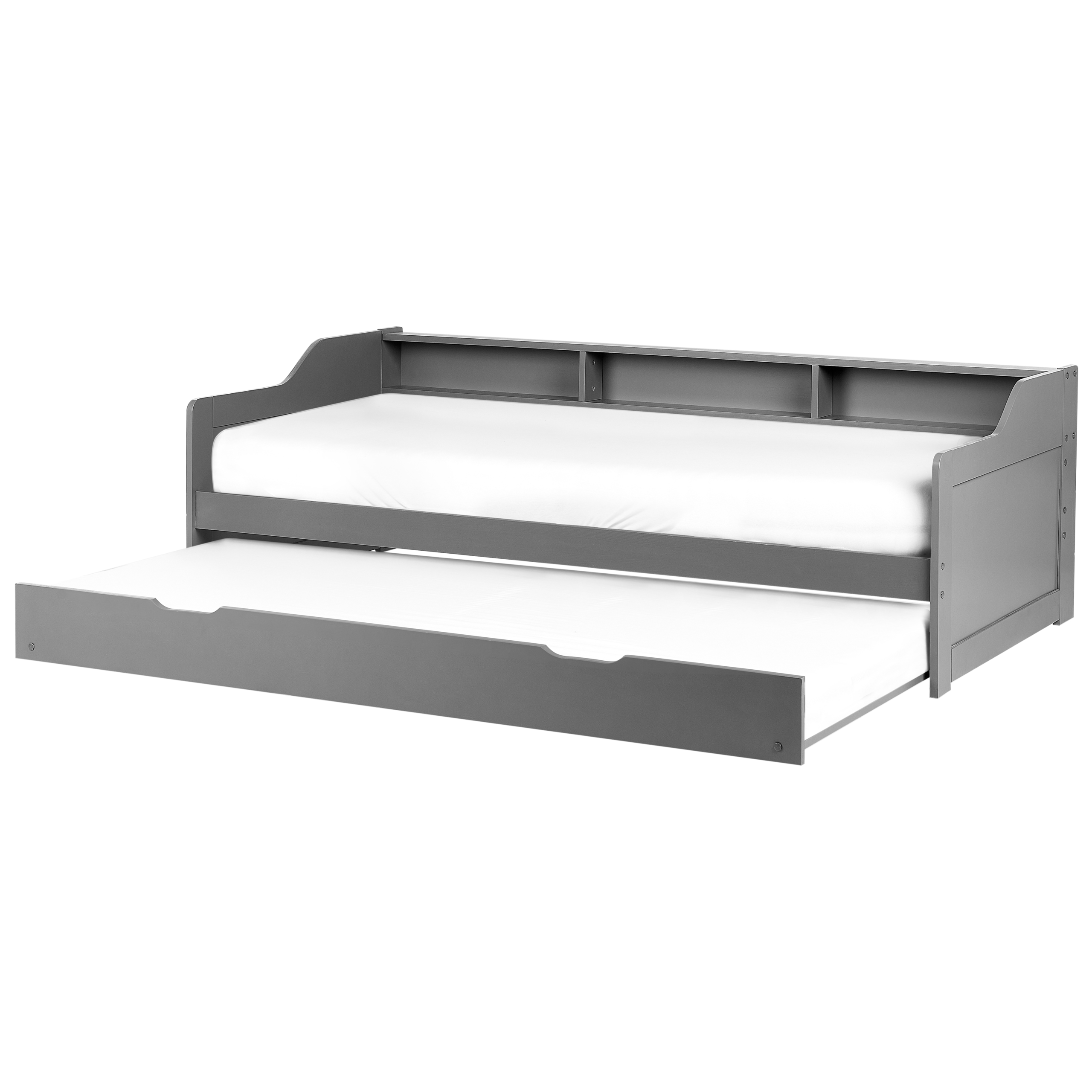 Utdragbar säng Furu EDERN 90 x 200 cm Grå