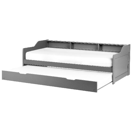Utdragbar säng Furu EDERN 90 x 200 cm Grå