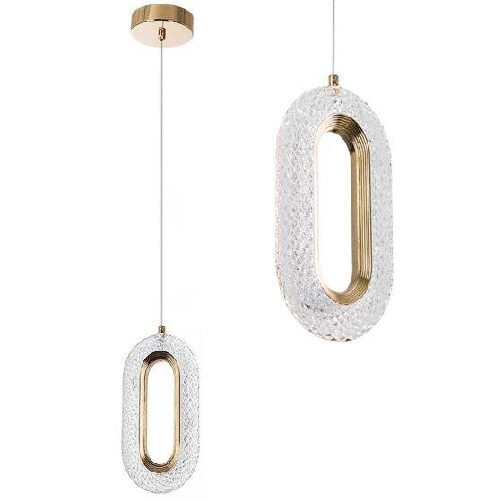 TOOLIGHT hängande taklampa LED G113-1CP Guld 3,2x10,5x22,5cm