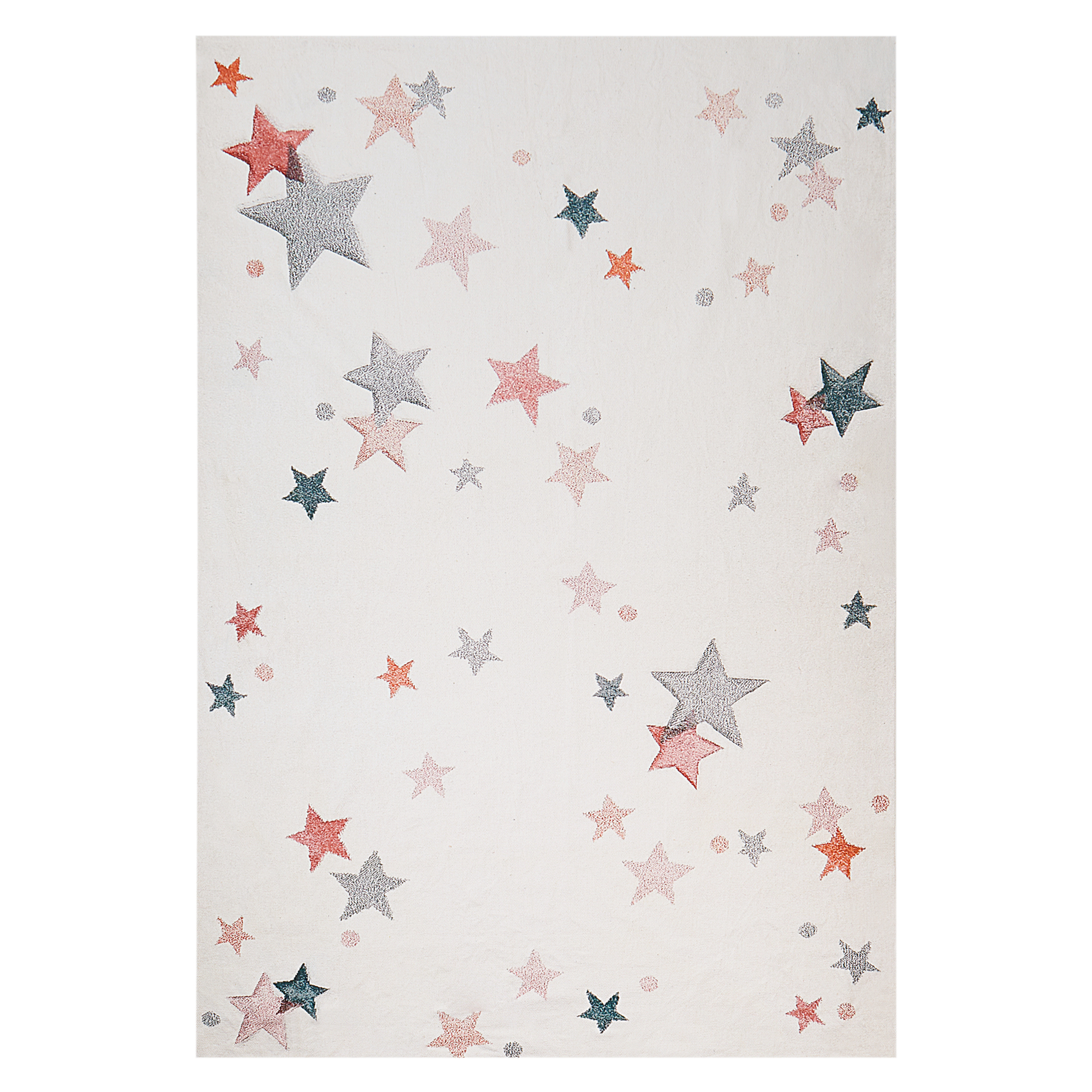 Barnmatta ALPOUD Vit 140 x 200 cm Bomull