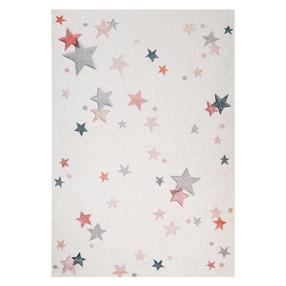 Barnmatta ALPOUD Vit 140 x 200 cm Bomull