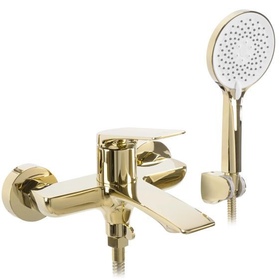REA Badkarsblandare AVALON Guld, 18,5x18,5x11,5cm