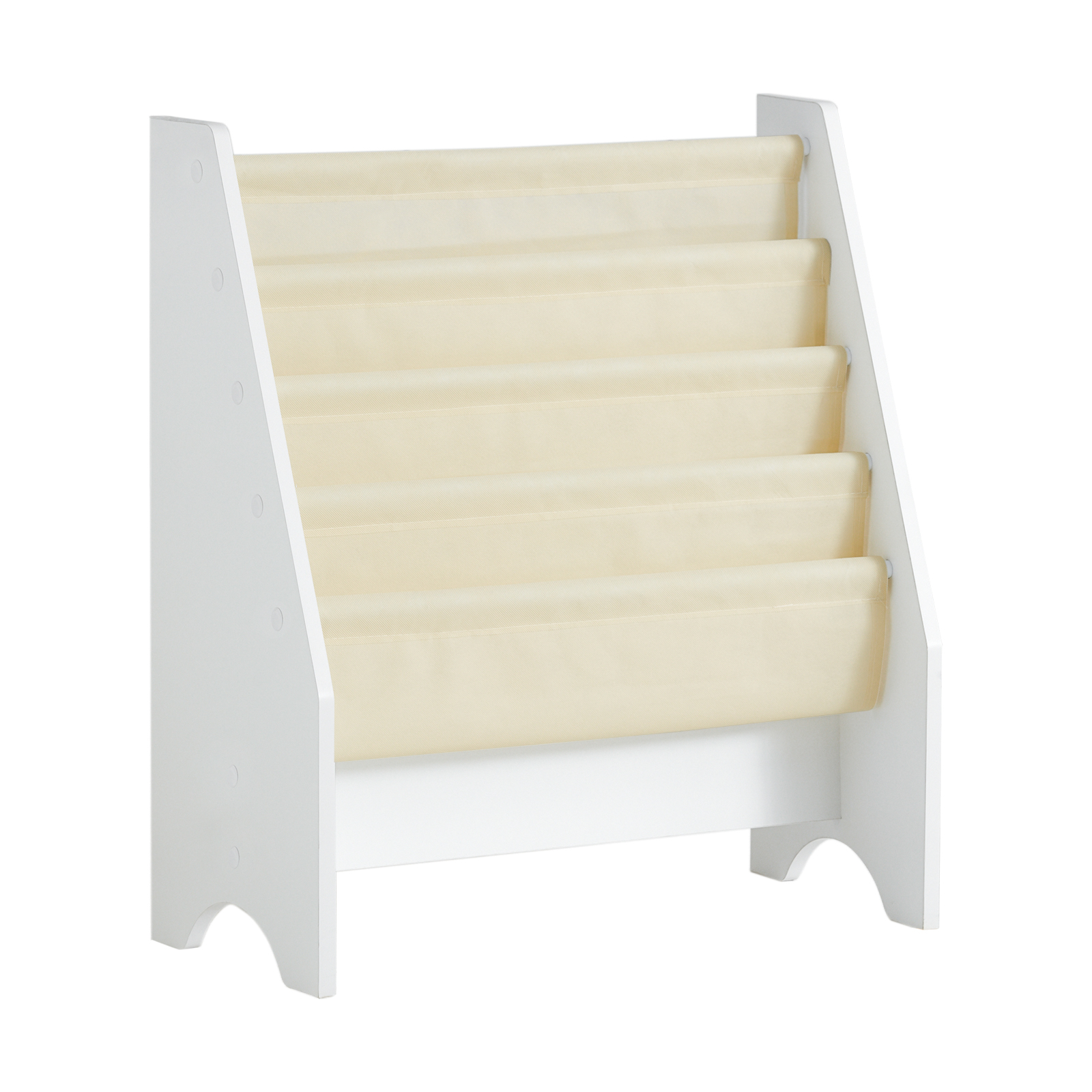 SoBuy Barnbokhylla Längd 62 cm Bredd 29 cm Höjd 71 cm, vit, FRG225-W