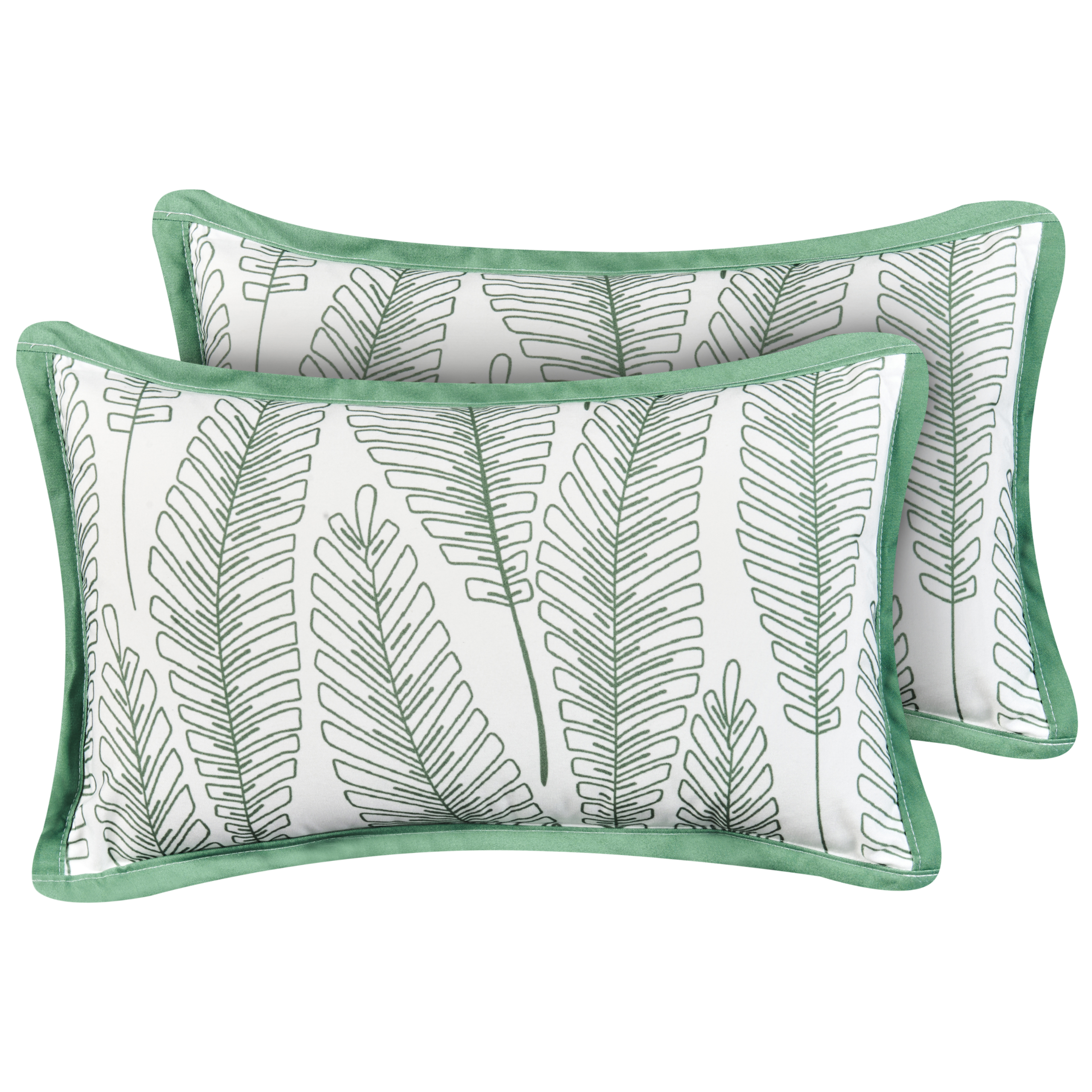 Set med 2 utomhusdynor MEADOW Växtmotiv 30 x 50 cm Grön