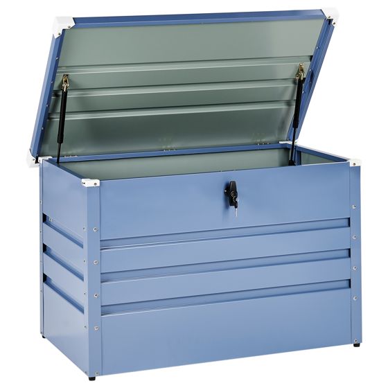 Förvaringslåda CEBROSA 100 cm 62 cm Metall Blå