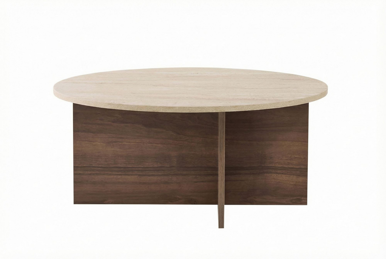 Norda Design Stilrent soffbord, 90 x 90 x 40 cm | 100 % melaminbelagt, 18 mm tjockt