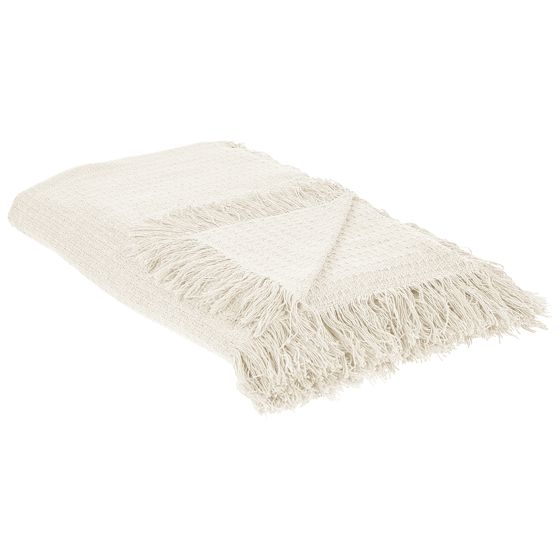 Sängöverkast YERBENT Bomull 200 x 220 cm Off-White
