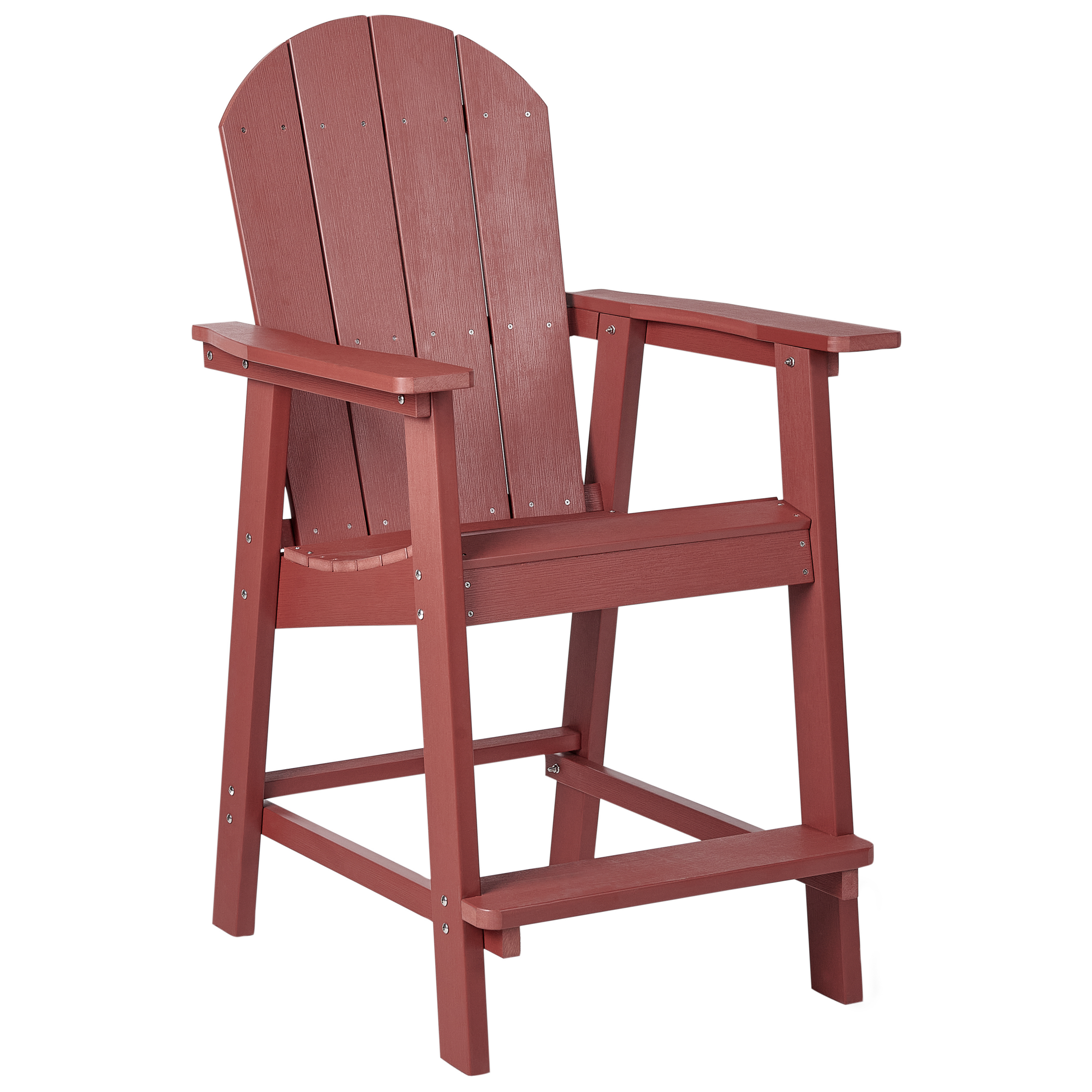 Trädgårdsbarstol ADIRONDACK Syntetiskt material Röd