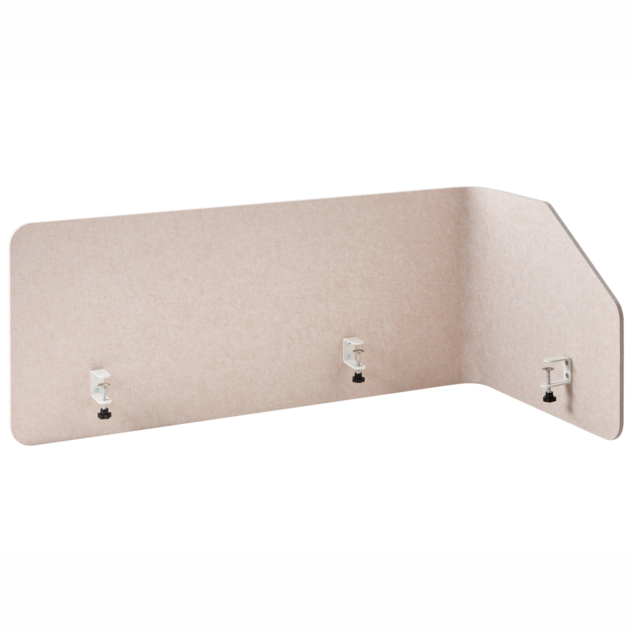 Skiljevägg för skrivbord FOLDY 120 x 50 cm Beige