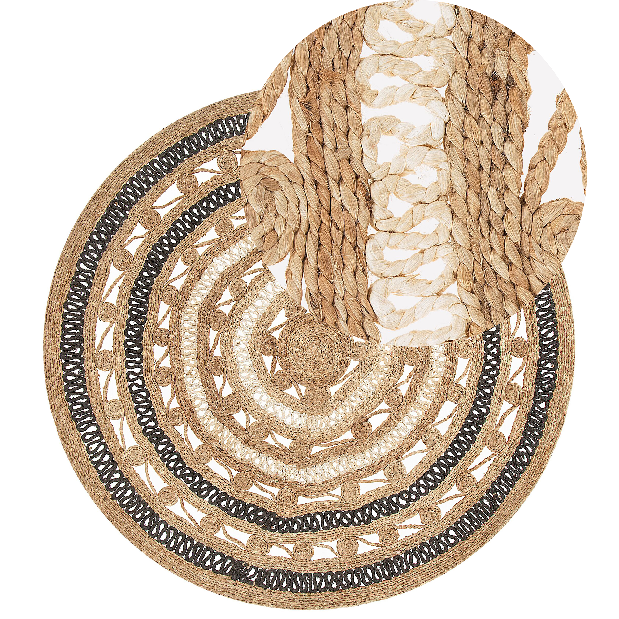 Matta GOYNE Beige ø 140 cm Jute