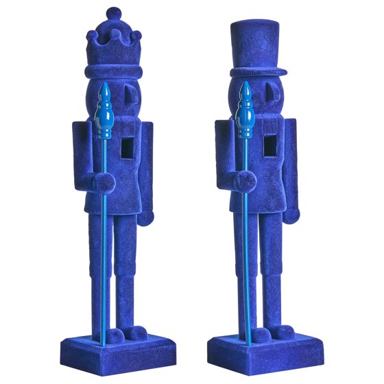 Set med 2 figuriner FLATEY 40 cm Nötknäckare Blå