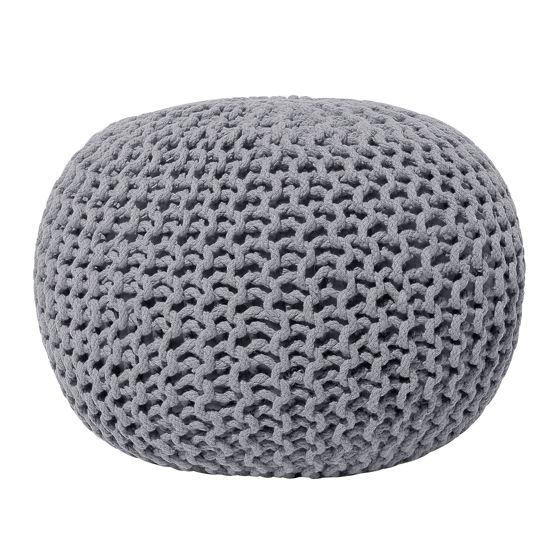 Sittpuff CONRAD Bomull Grå